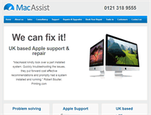 Tablet Screenshot of macassist.co.uk